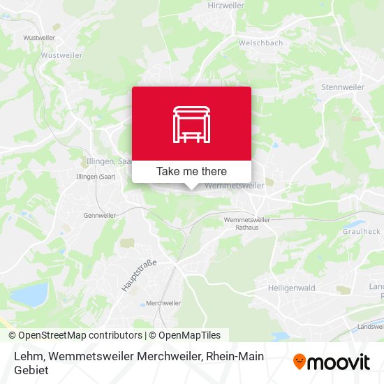 Lehm, Wemmetsweiler Merchweiler map