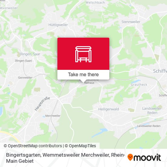 Карта Bingertsgarten, Wemmetsweiler Merchweiler