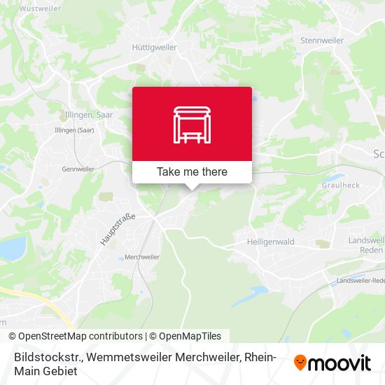 Карта Bildstockstr., Wemmetsweiler Merchweiler