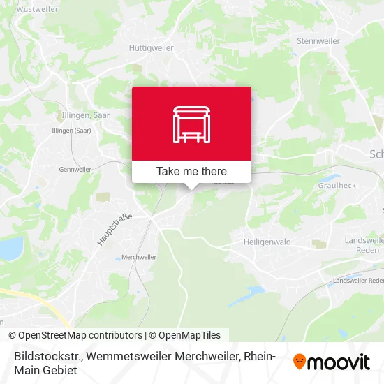 Карта Bildstockstr., Wemmetsweiler Merchweiler