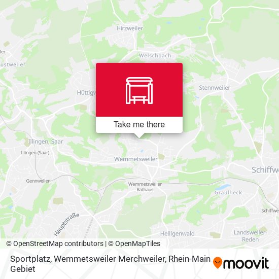 Sportplatz, Wemmetsweiler Merchweiler map