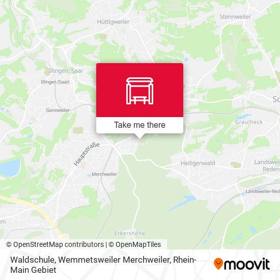 Waldschule, Wemmetsweiler Merchweiler map