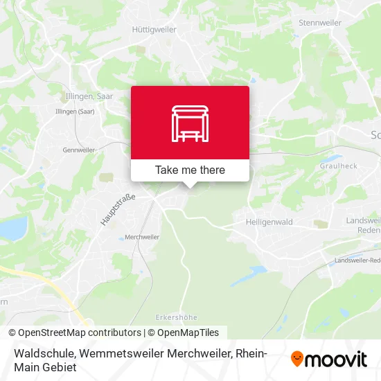 Карта Waldschule, Wemmetsweiler Merchweiler