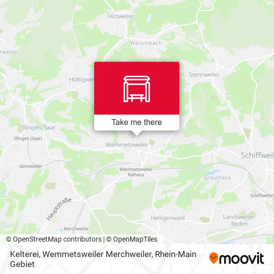 Карта Kelterei, Wemmetsweiler Merchweiler