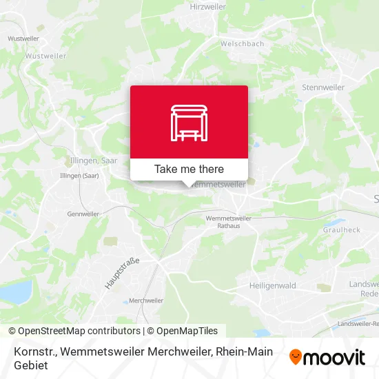 Карта Kornstr., Wemmetsweiler Merchweiler