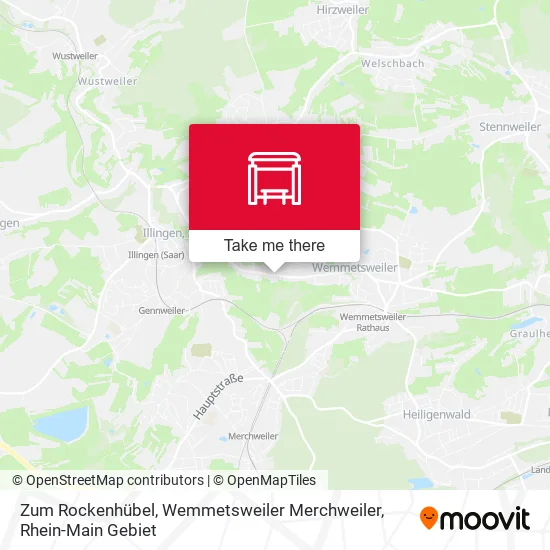 Карта Zum Rockenhübel, Wemmetsweiler Merchweiler