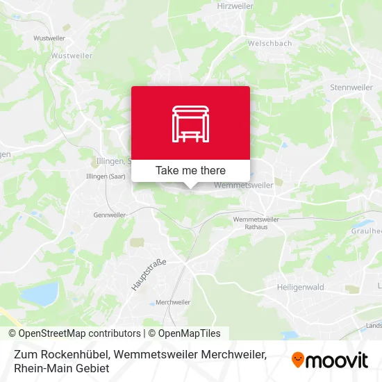 Карта Zum Rockenhübel, Wemmetsweiler Merchweiler