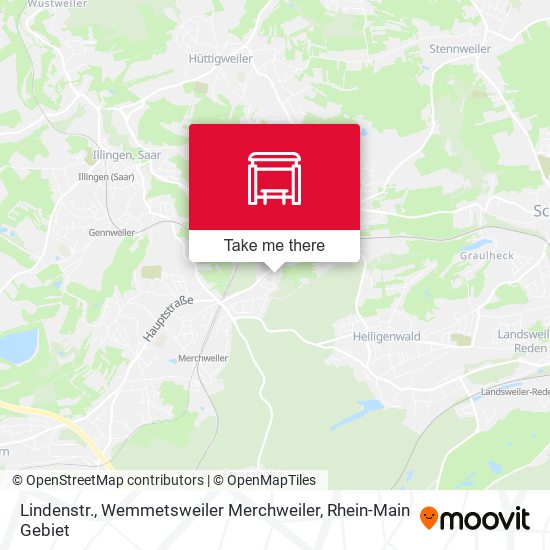 Карта Lindenstr., Wemmetsweiler Merchweiler