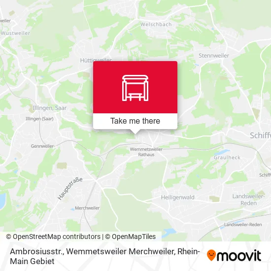 Карта Ambrosiusstr., Wemmetsweiler Merchweiler