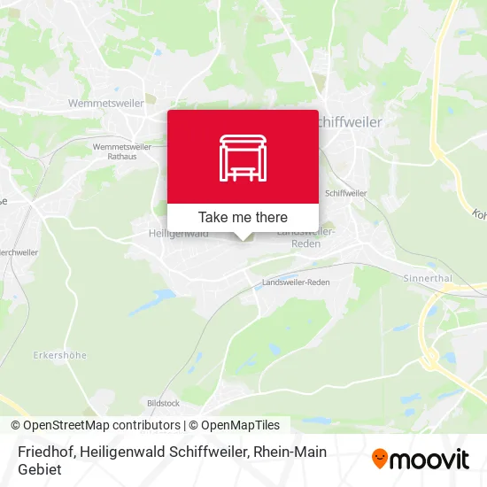 Карта Friedhof, Heiligenwald Schiffweiler