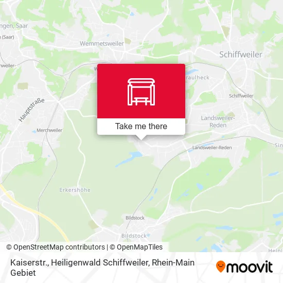 Карта Kaiserstr., Heiligenwald Schiffweiler