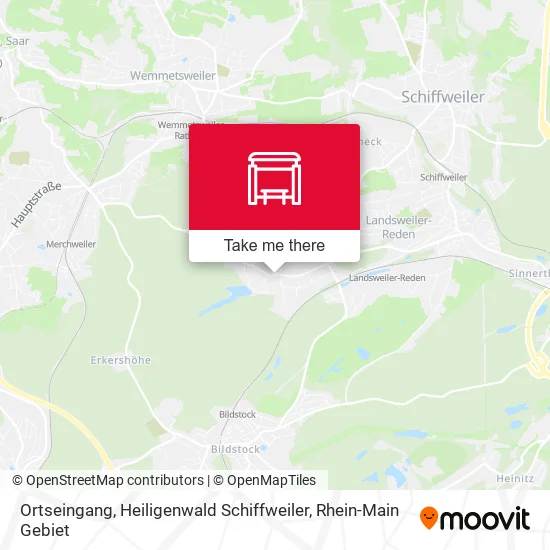 Карта Ortseingang, Heiligenwald Schiffweiler