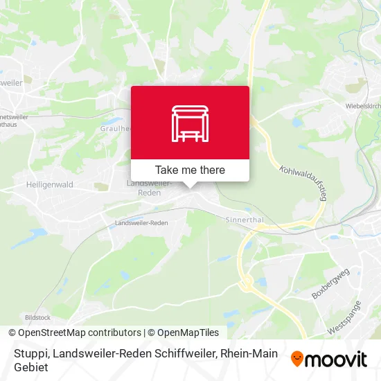 Карта Stuppi, Landsweiler-Reden Schiffweiler