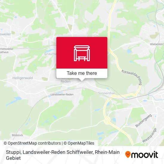 Карта Stuppi, Landsweiler-Reden Schiffweiler