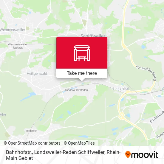 Карта Bahnhofstr., Landsweiler-Reden Schiffweiler