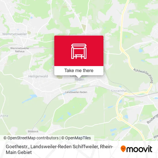 Карта Goethestr., Landsweiler-Reden Schiffweiler