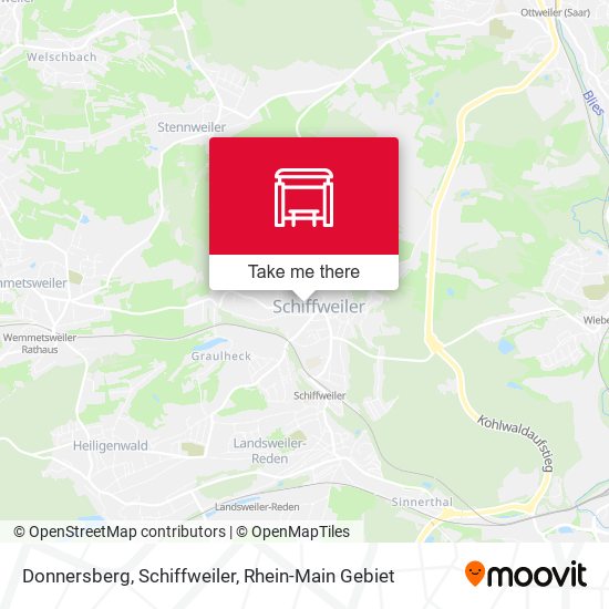 Donnersberg, Schiffweiler map