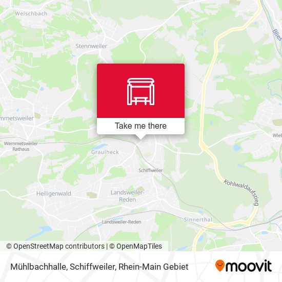 Mühlbachhalle, Schiffweiler map