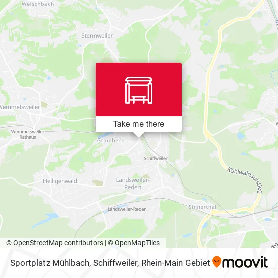 Карта Sportplatz Mühlbach, Schiffweiler