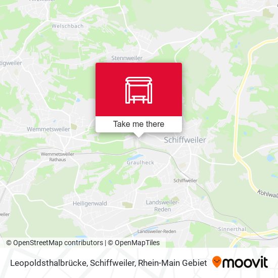 Leopoldsthalbrücke, Schiffweiler map
