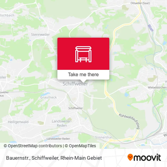 Карта Bauernstr., Schiffweiler