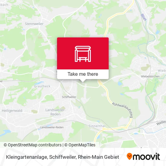 Карта Kleingartenanlage, Schiffweiler