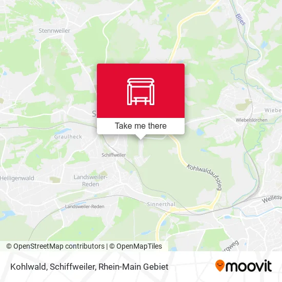 Карта Kohlwald, Schiffweiler