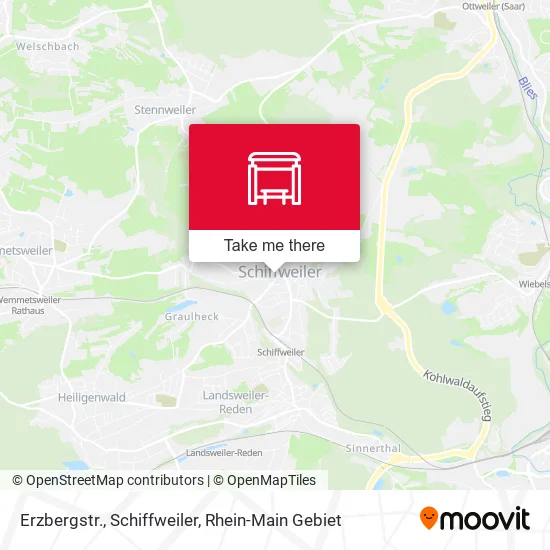 Карта Erzbergstr., Schiffweiler
