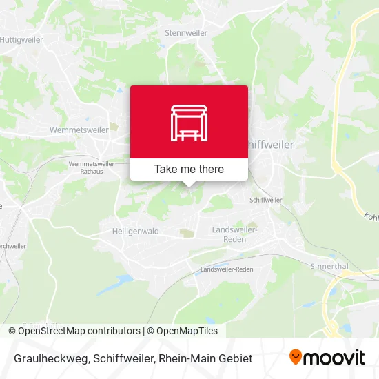 Карта Graulheckweg, Schiffweiler
