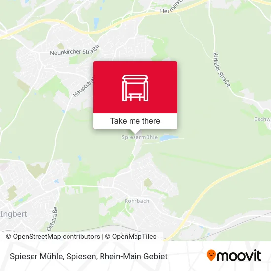 Карта Spieser Mühle, Spiesen