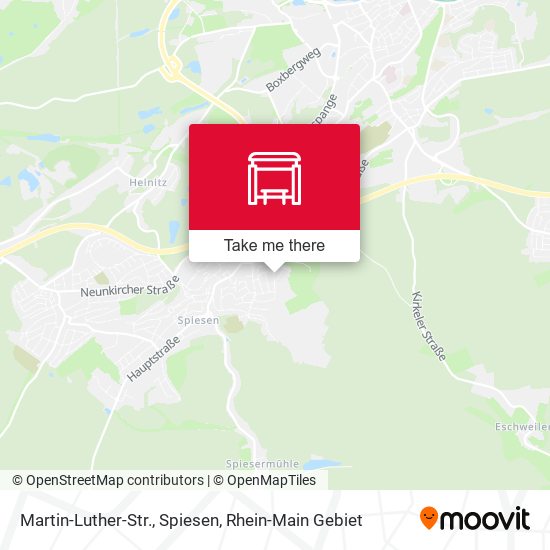 Карта Martin-Luther-Str., Spiesen