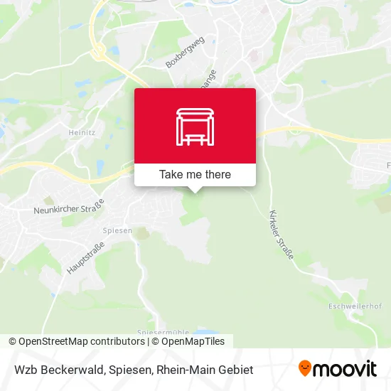 Карта Wzb Beckerwald, Spiesen