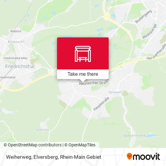 Карта Weiherweg, Elversberg