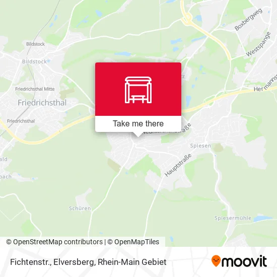 Карта Fichtenstr., Elversberg