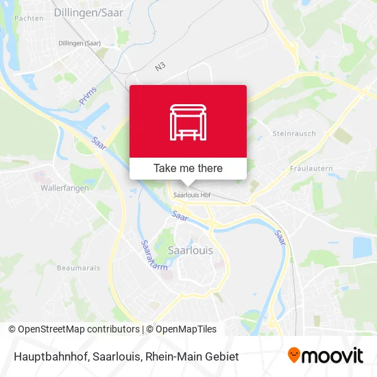Карта Hauptbahnhof, Saarlouis