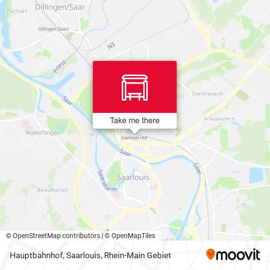 Карта Hauptbahnhof, Saarlouis