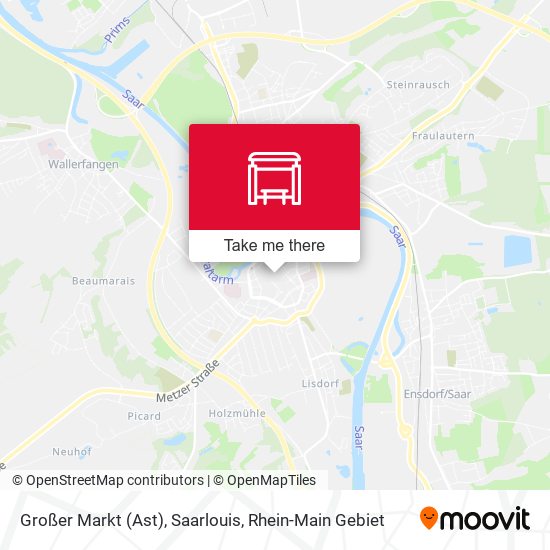Großer Markt (Ast), Saarlouis map