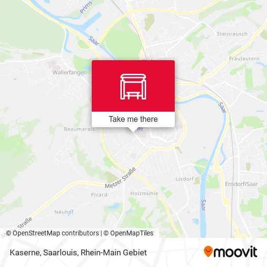 Карта Kaserne, Saarlouis