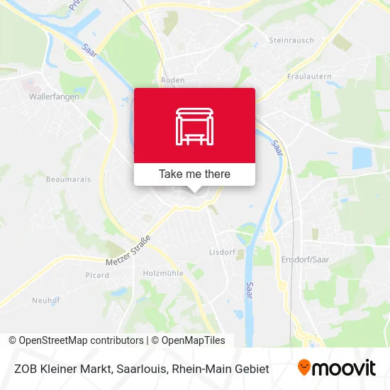 Карта ZOB Kleiner Markt, Saarlouis