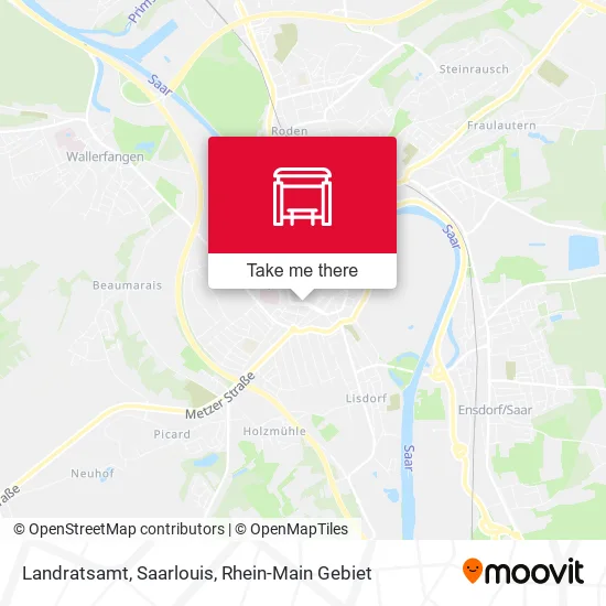 Карта Landratsamt, Saarlouis