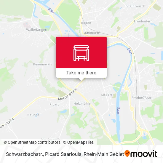 Карта Schwarzbachstr., Picard Saarlouis