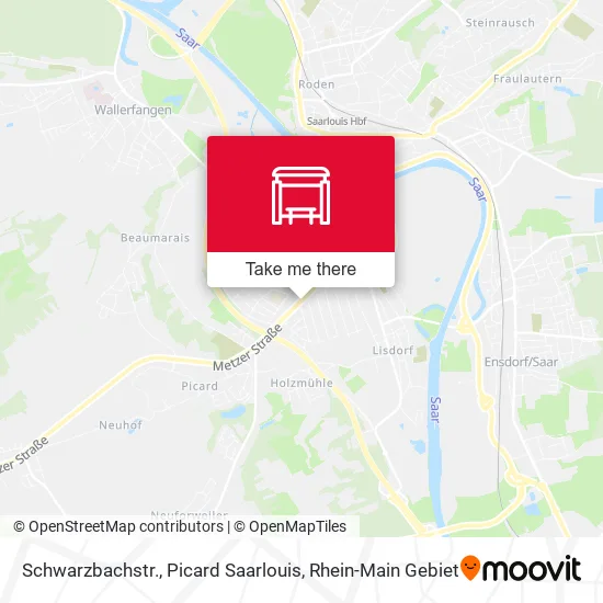 Карта Schwarzbachstr., Picard Saarlouis