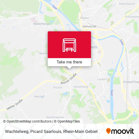 Wachtelweg, Picard Saarlouis map