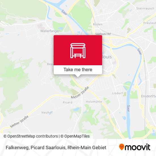 Falkenweg, Picard Saarlouis map