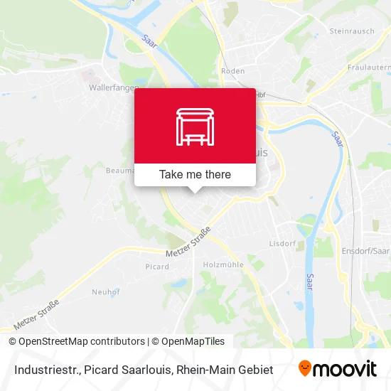 Карта Industriestr., Picard Saarlouis