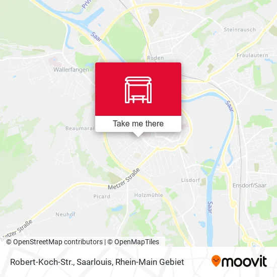 Карта Robert-Koch-Str., Saarlouis