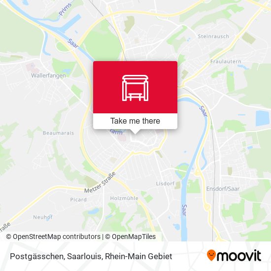 Postgässchen, Saarlouis map