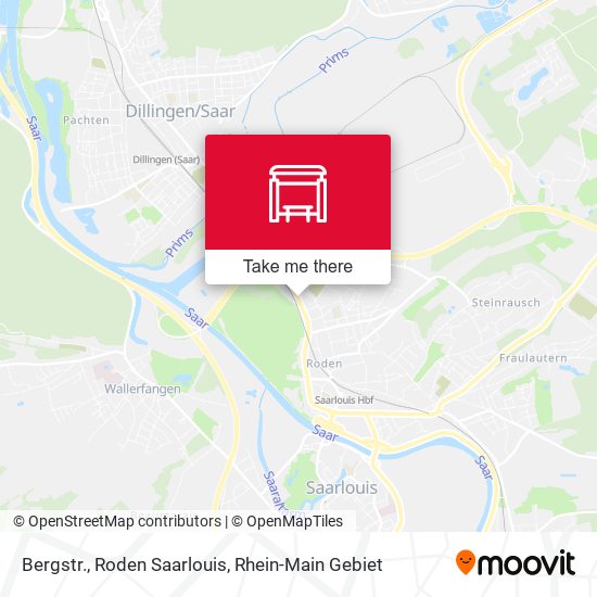 Карта Bergstr., Roden Saarlouis