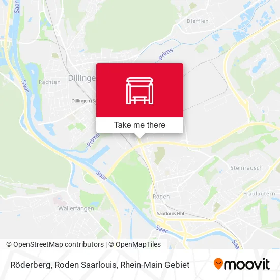 Карта Röderberg, Roden Saarlouis