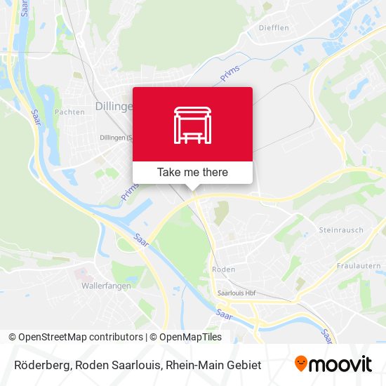 Röderberg, Roden Saarlouis map